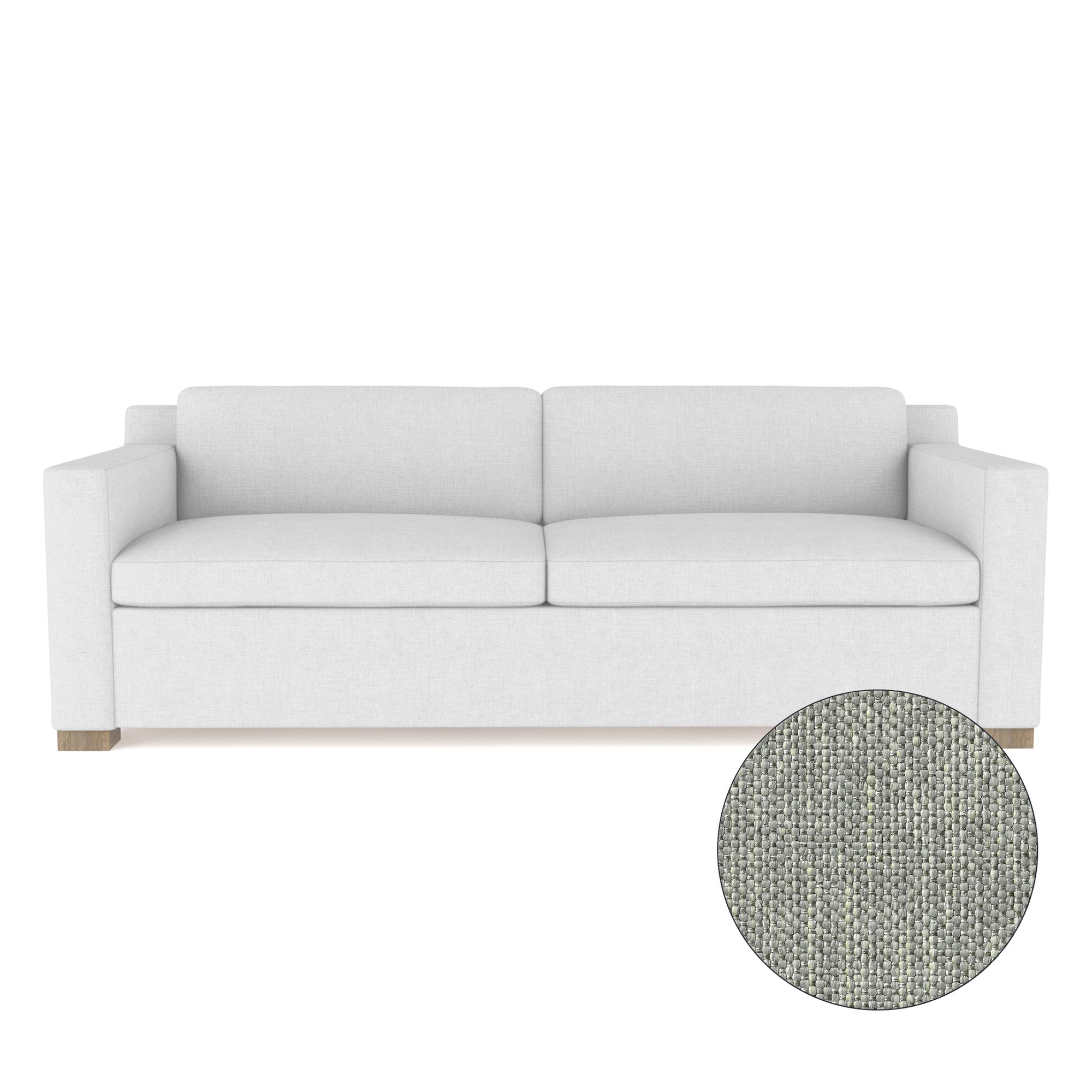 Mercer Sofa - Haze Pebble Weave Linen