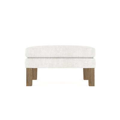 Charlton Ottoman - Alabaster Crushed Velvet