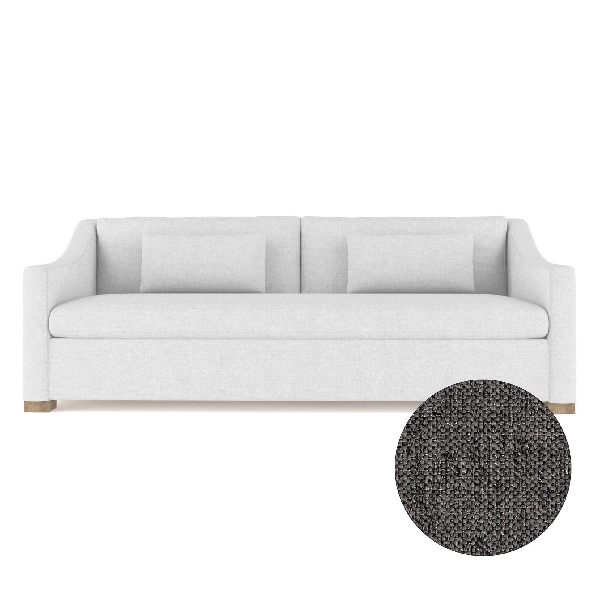 Crosby Sofa - Graphite Pebble Weave Linen