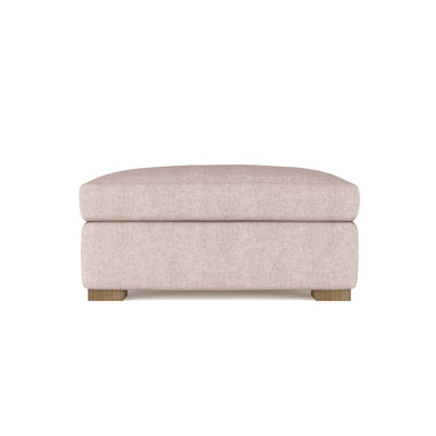 Crosby Ottoman - Blush Plush Velvet