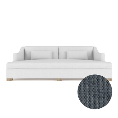 Crosby Daybed - Bluebell Pebble Weave Linen