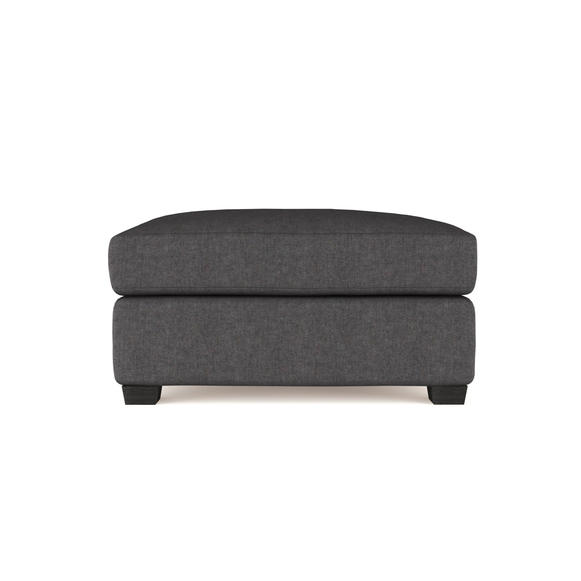 Thompson Ottoman - Graphite Plush Velvet