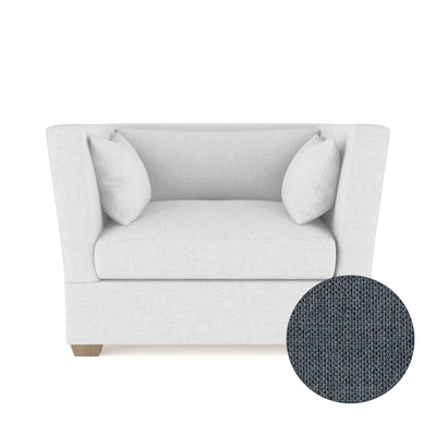 Rivington Chair - Bluebell Pebble Weave Linen