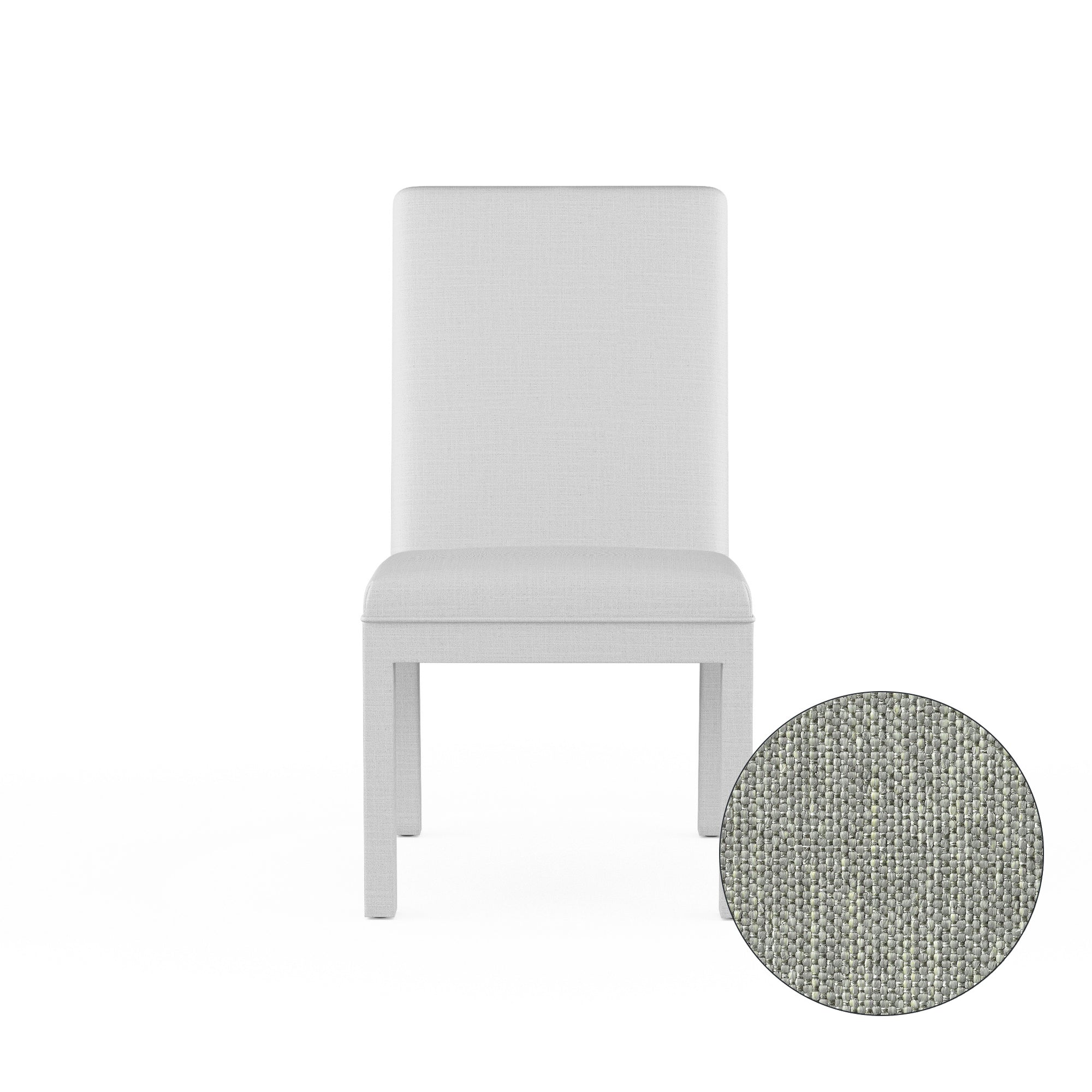 Aleksandar Dining Chair - Haze Pebble Weave Linen