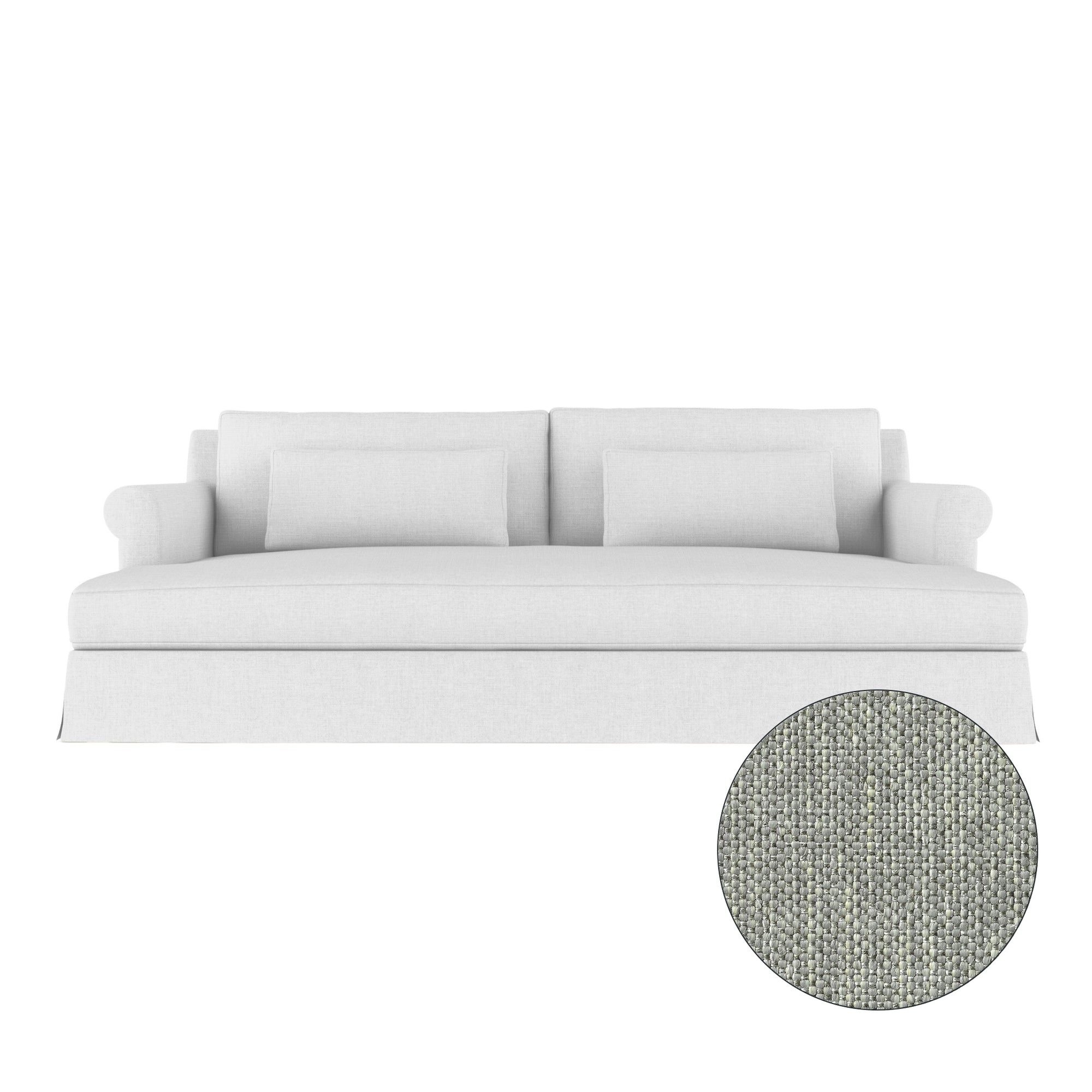 Ludlow Daybed - Haze Pebble Weave Linen