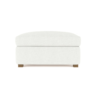 Madison Ottoman - Blanc Plush Velvet