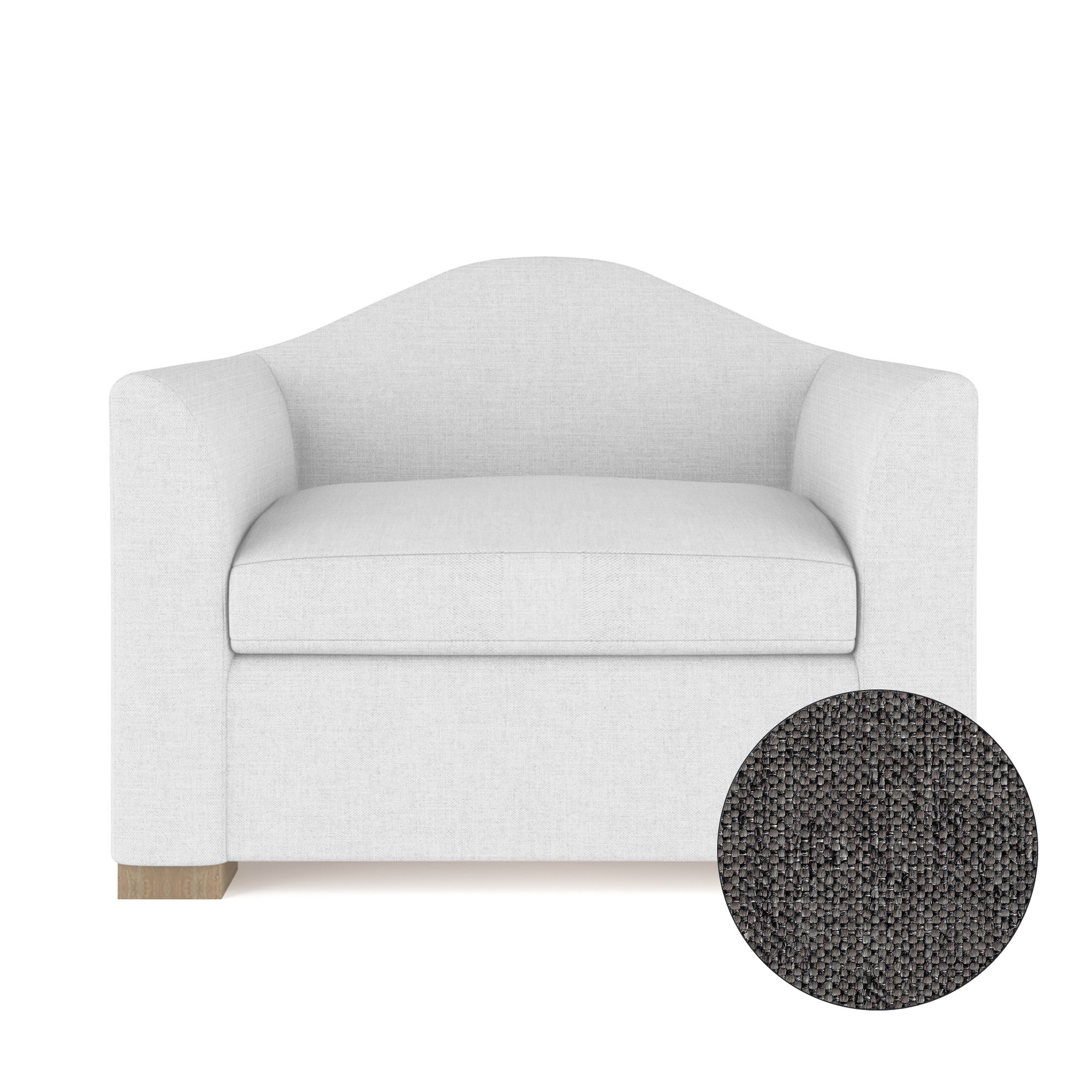 Horatio Chair - Graphite Pebble Weave Linen