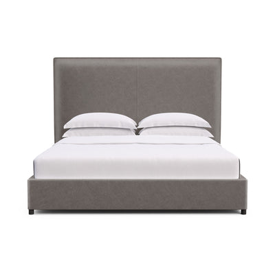 Mansfield Panel Bed - Graphite Distressed Leather