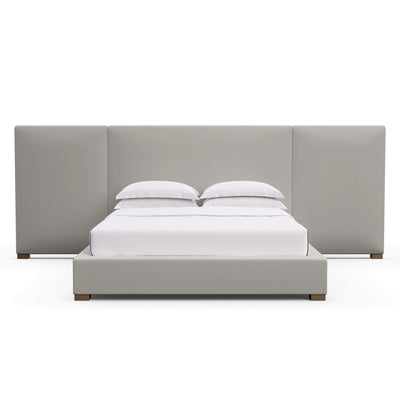 Prospect Extended Panel Bed - Silver Streak Box Weave Linen