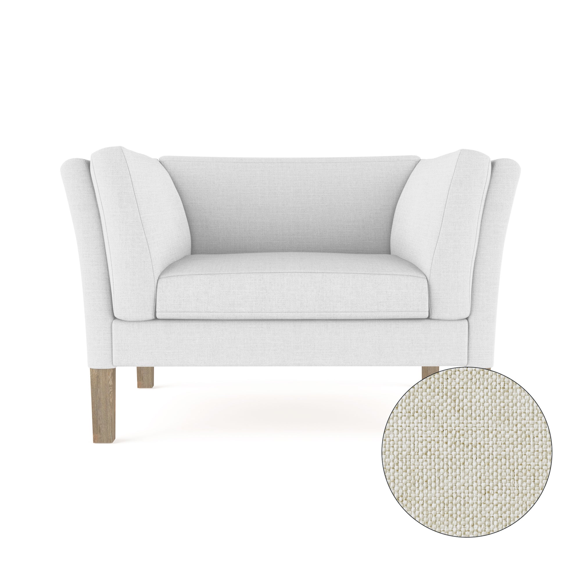 Charlton Chair - Alabaster Pebble Weave Linen