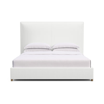 Mansfield Panel Bed - Blanc Box Weave Linen
