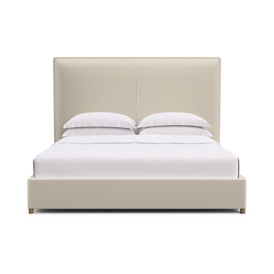 Mansfield Panel Bed - Alabaster Vintage Leather