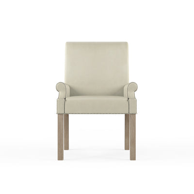 Abigail Dining Chair - Alabaster Vintage Leather