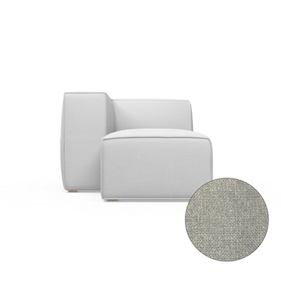 Varick Single-Arm Chaise - Haze Basketweave