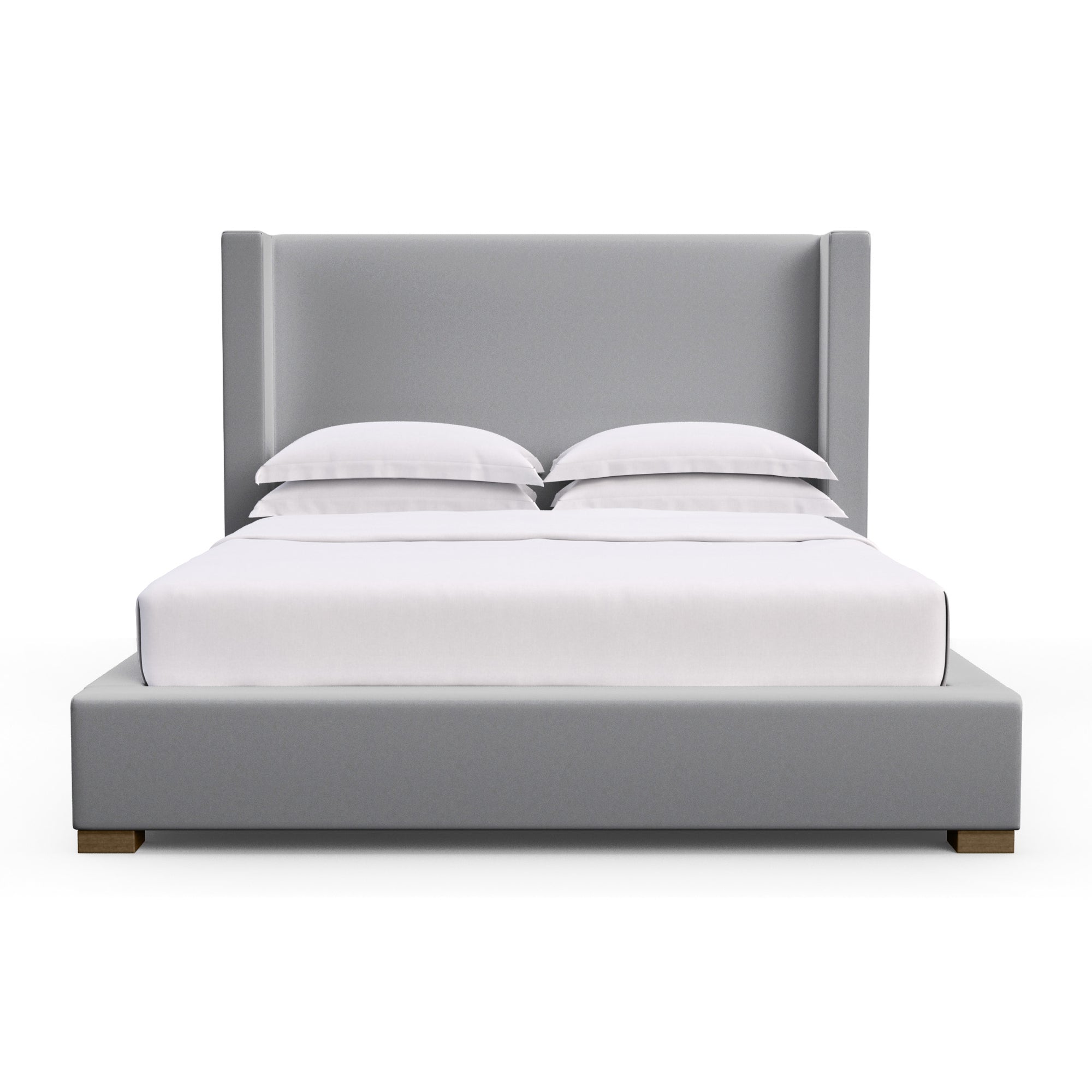 Roxborough Shelter Bed - Pumice Plush Velvet