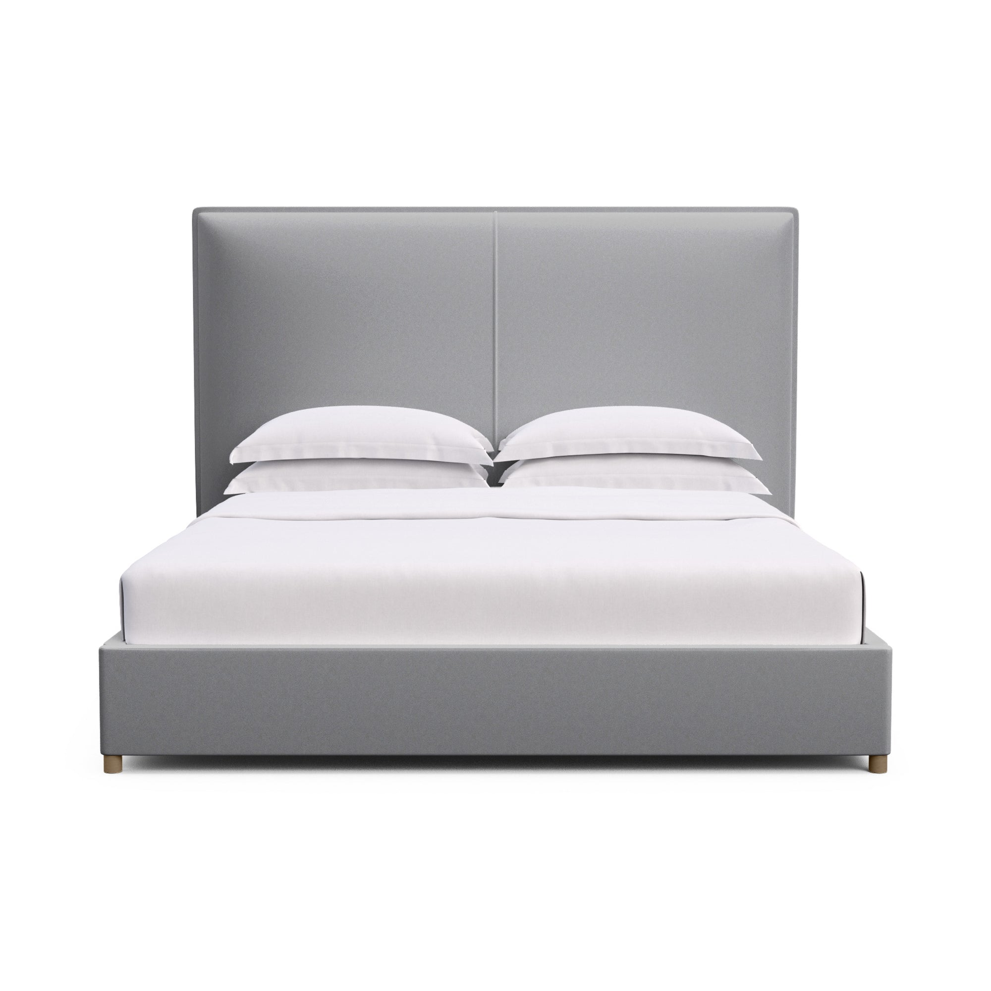 Mansfield Panel Bed - Pumice Plush Velvet