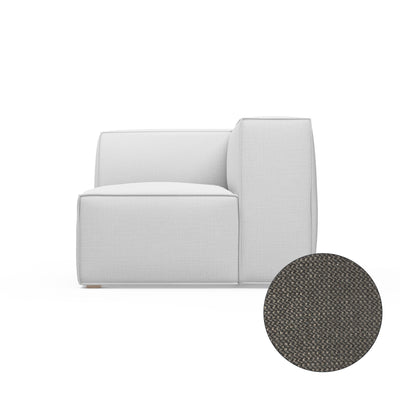 Varick Corner Chair - Graphite Basketweave