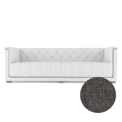 Hudson Sofa - Graphite Pebble Weave Linen