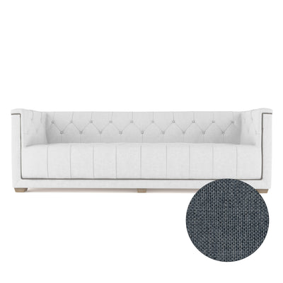Hudson Sofa - Bluebell Pebble Weave Linen