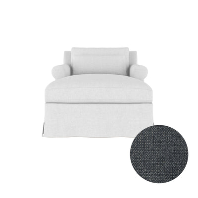 Ludlow Chaise - Bluebell Basketweave