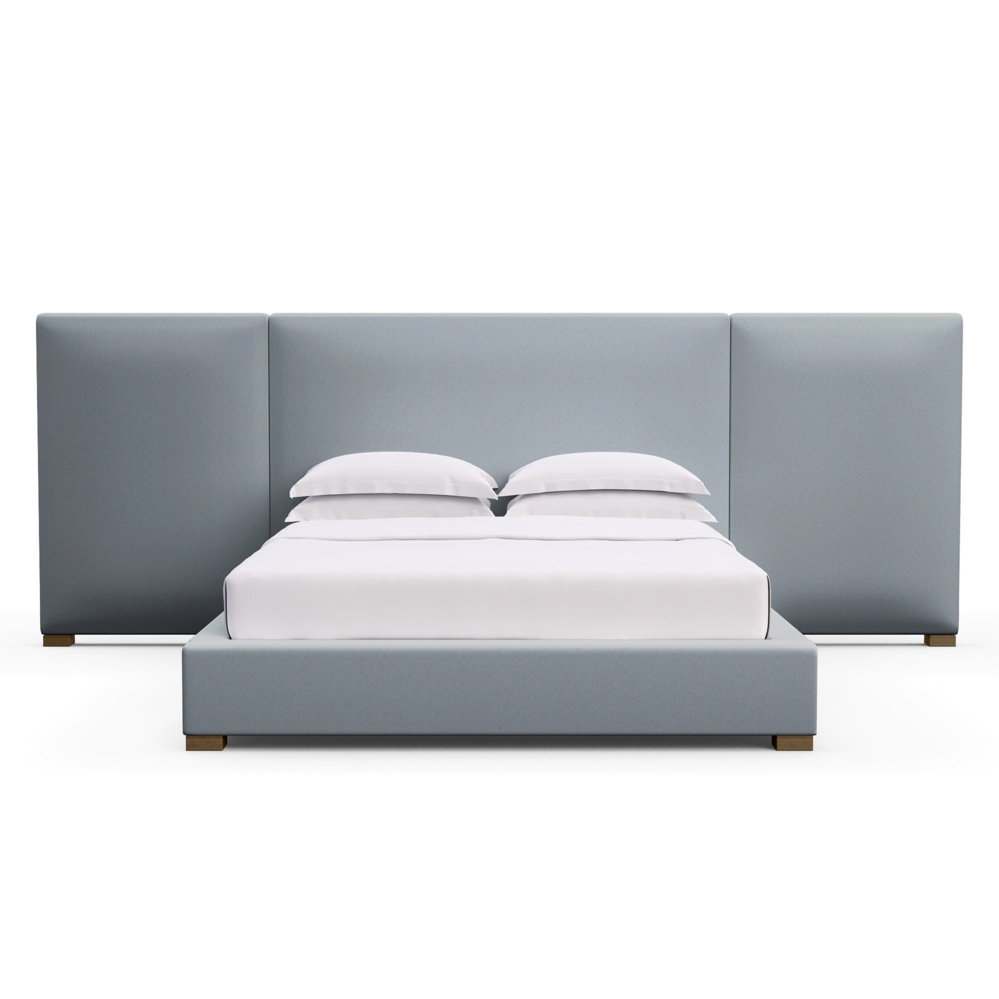 Prospect Extended Panel Bed - Haze Plush Velvet
