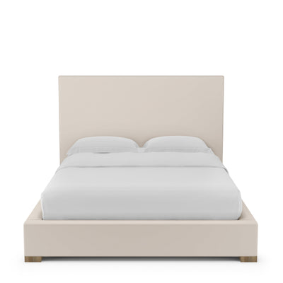 Sloan Panel Bed - Oyster Plush Velvet