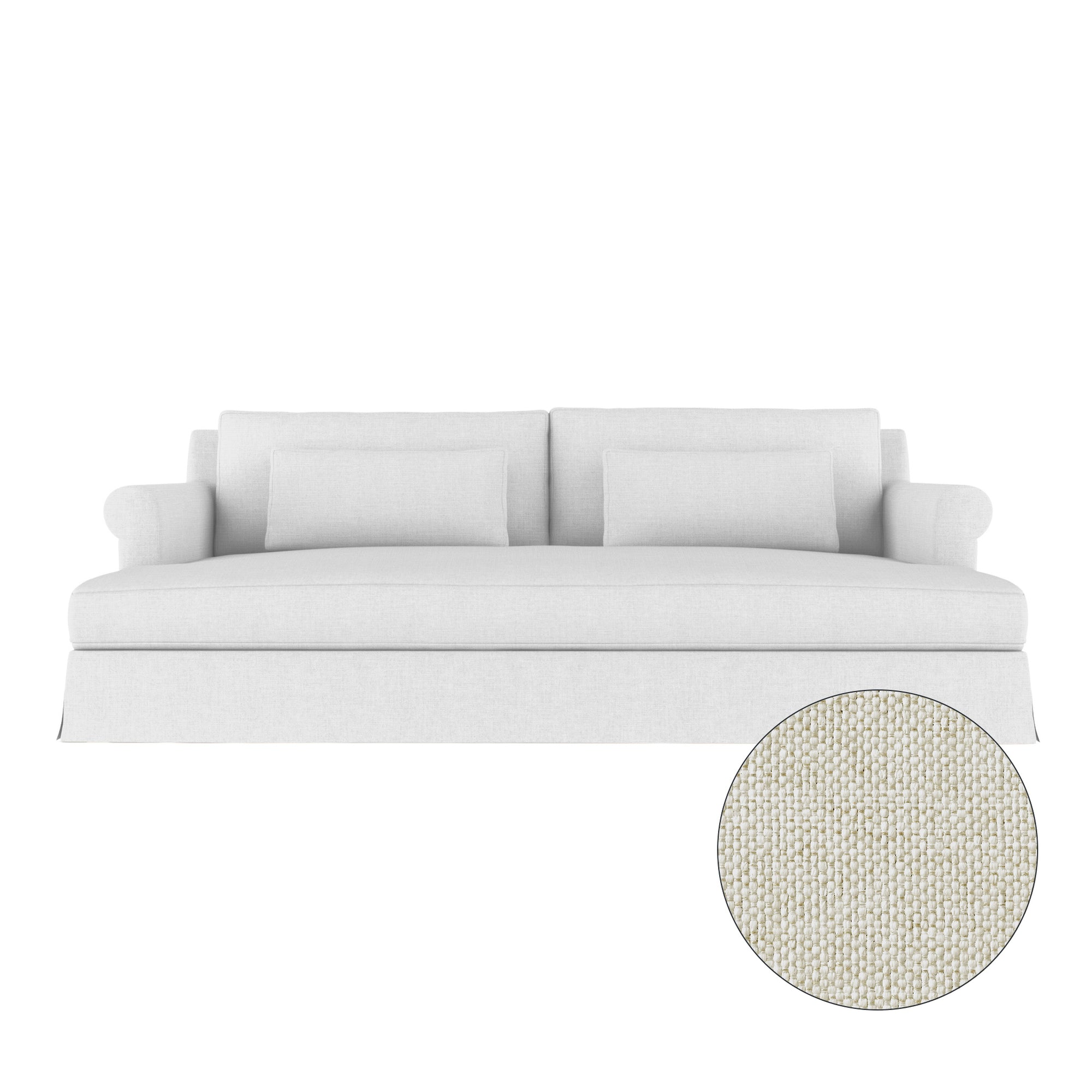 Ludlow Daybed - Alabaster Pebble Weave Linen