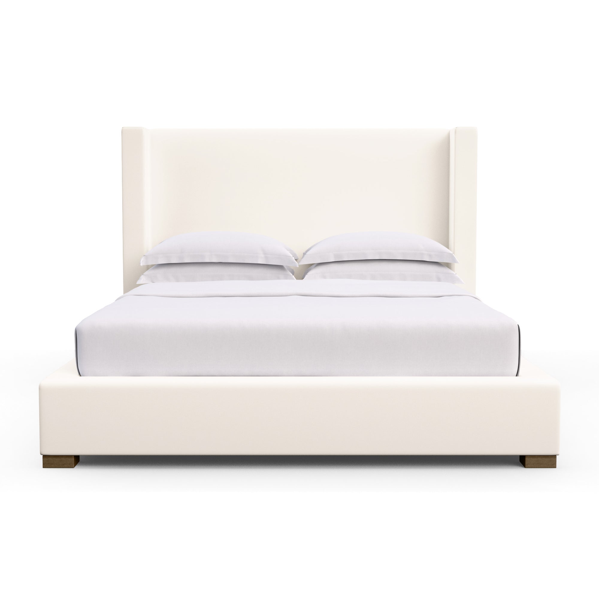 Roxborough Shelter Bed - Alabaster Plush Velvet