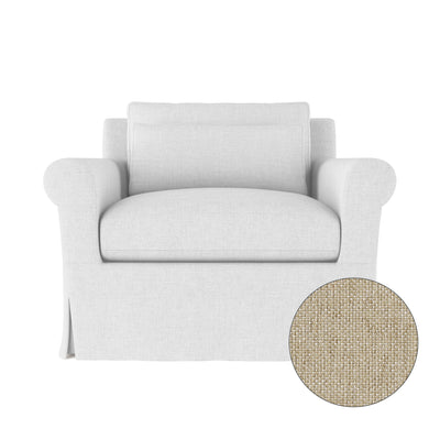Ludlow Chair - Oyster Pebble Weave Linen