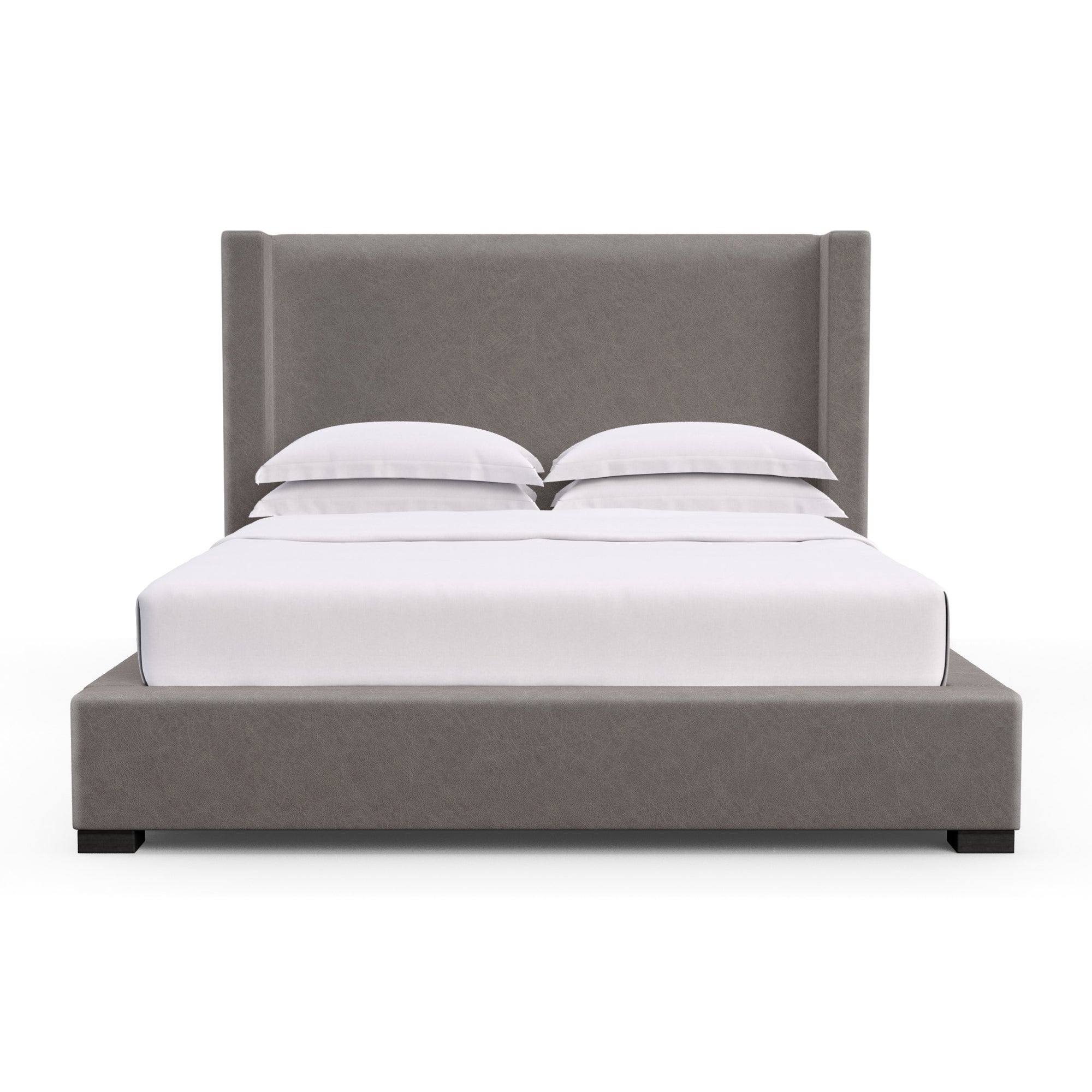 Roxborough Shelter Bed - Graphite Distressed Leather
