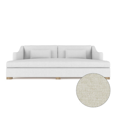 Crosby Daybed - Alabaster Pebble Weave Linen