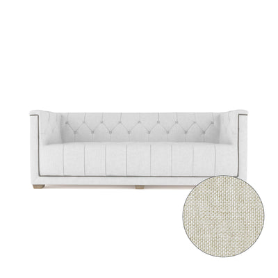 Hudson Sofa - Alabaster Pebble Weave Linen