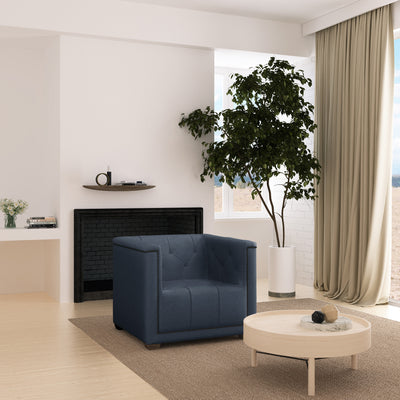 Hudson Chair - Bluebell Basketweave