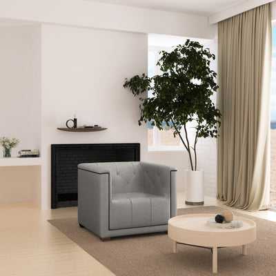 Hudson Chair - Silver Streak Basketweave