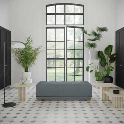 Hudson Table Ottoman - Haze Plush Velvet