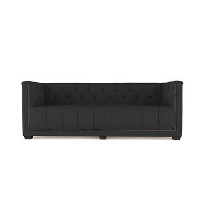 Hudson Sofa - Black Jack Box Weave Linen