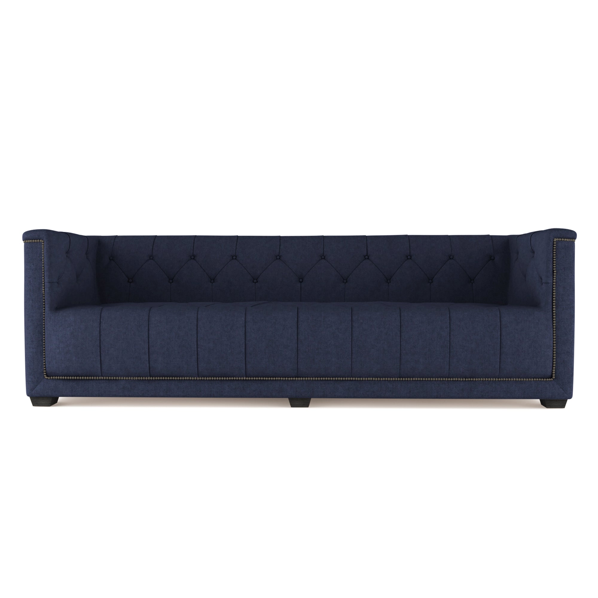 Hudson Sofa - Blue Print Plush Velvet