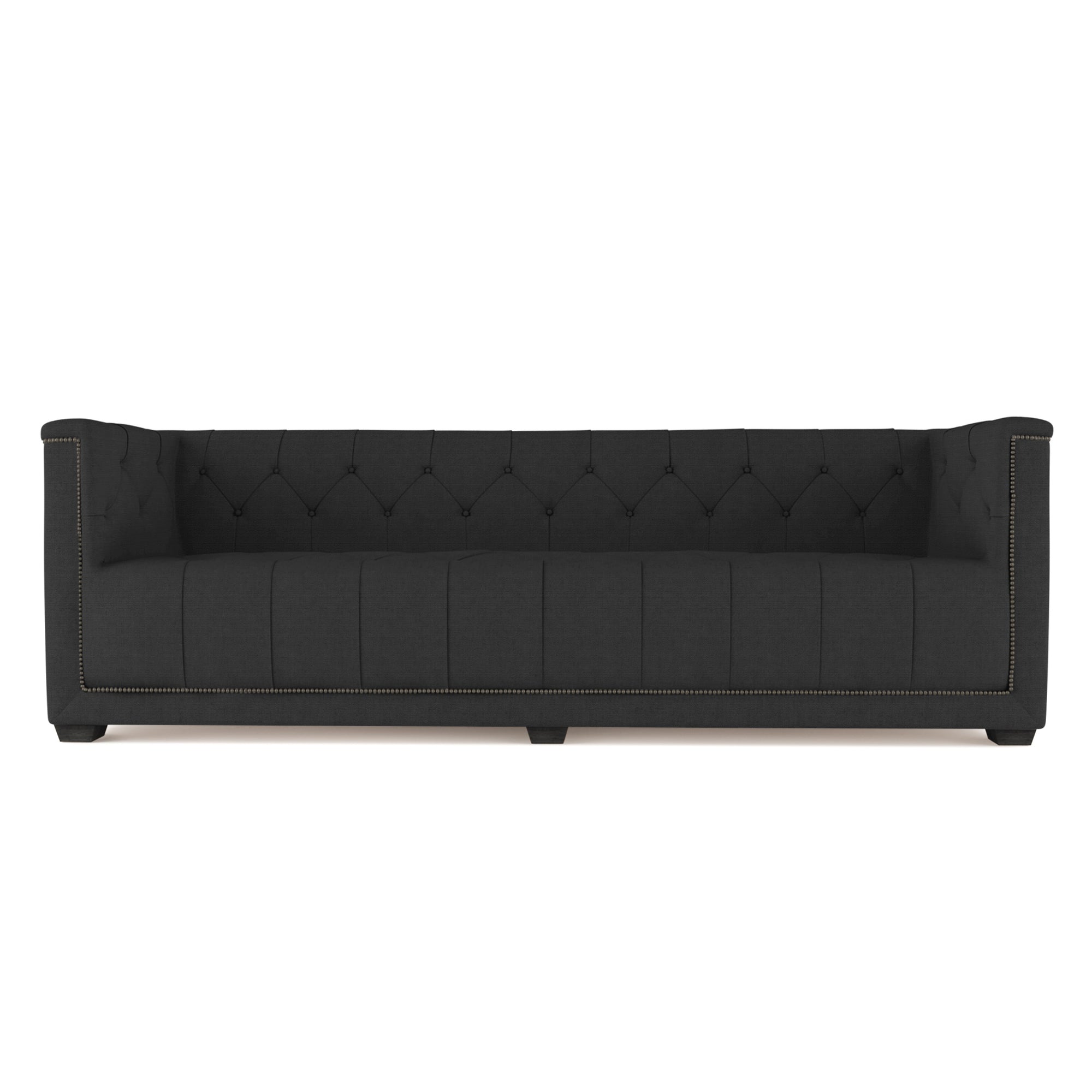 Hudson Sofa - Black Jack Box Weave Linen