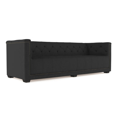 Hudson Sofa - Black Jack Box Weave Linen