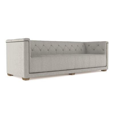 Hudson Sofa - Silver Streak Box Weave Linen
