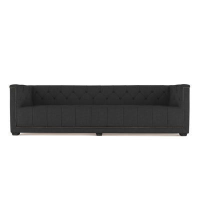 Hudson Sofa - Black Jack Box Weave Linen