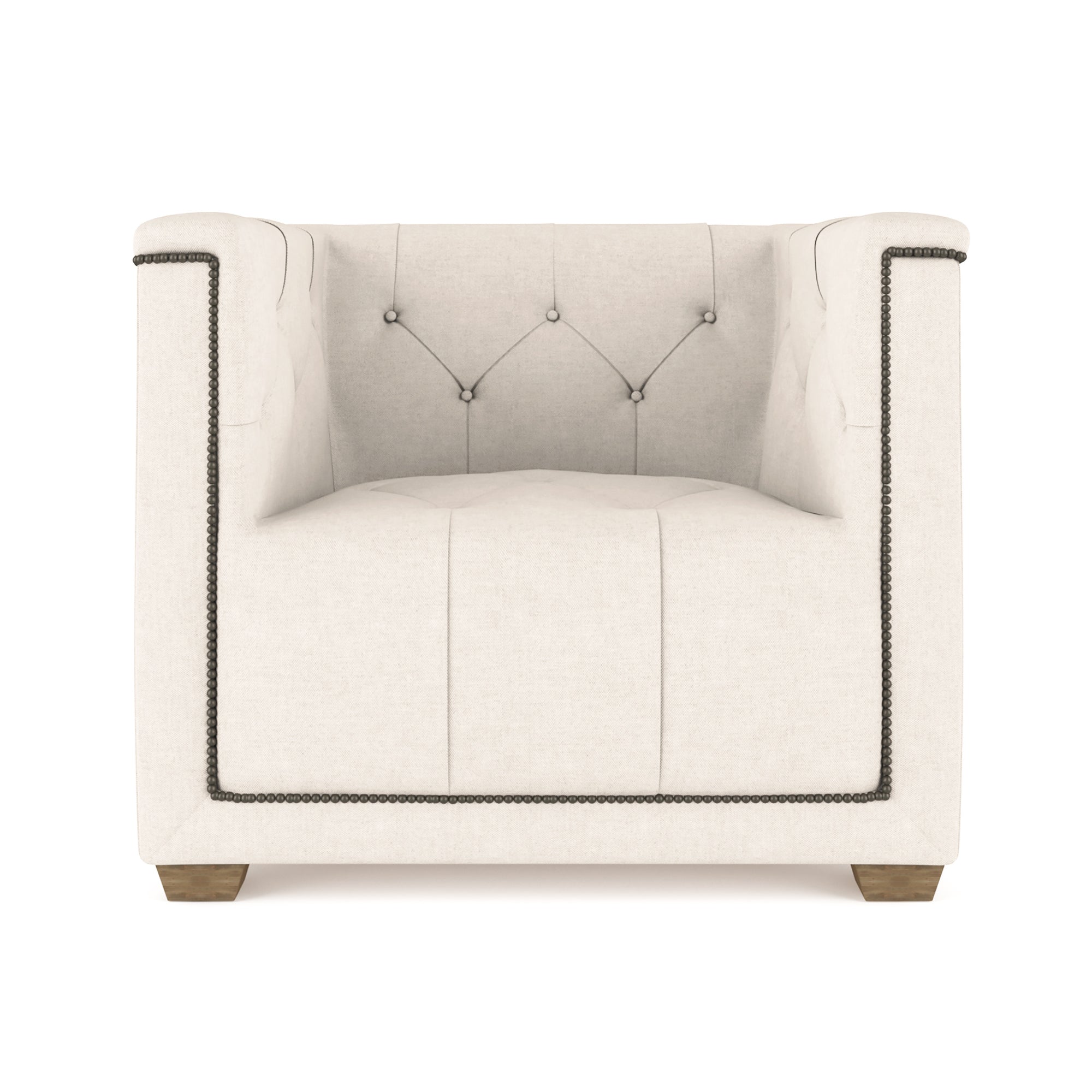 Hudson Chair - Alabaster Plush Velvet