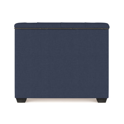 Hudson Chair - Blue Print Box Weave Linen