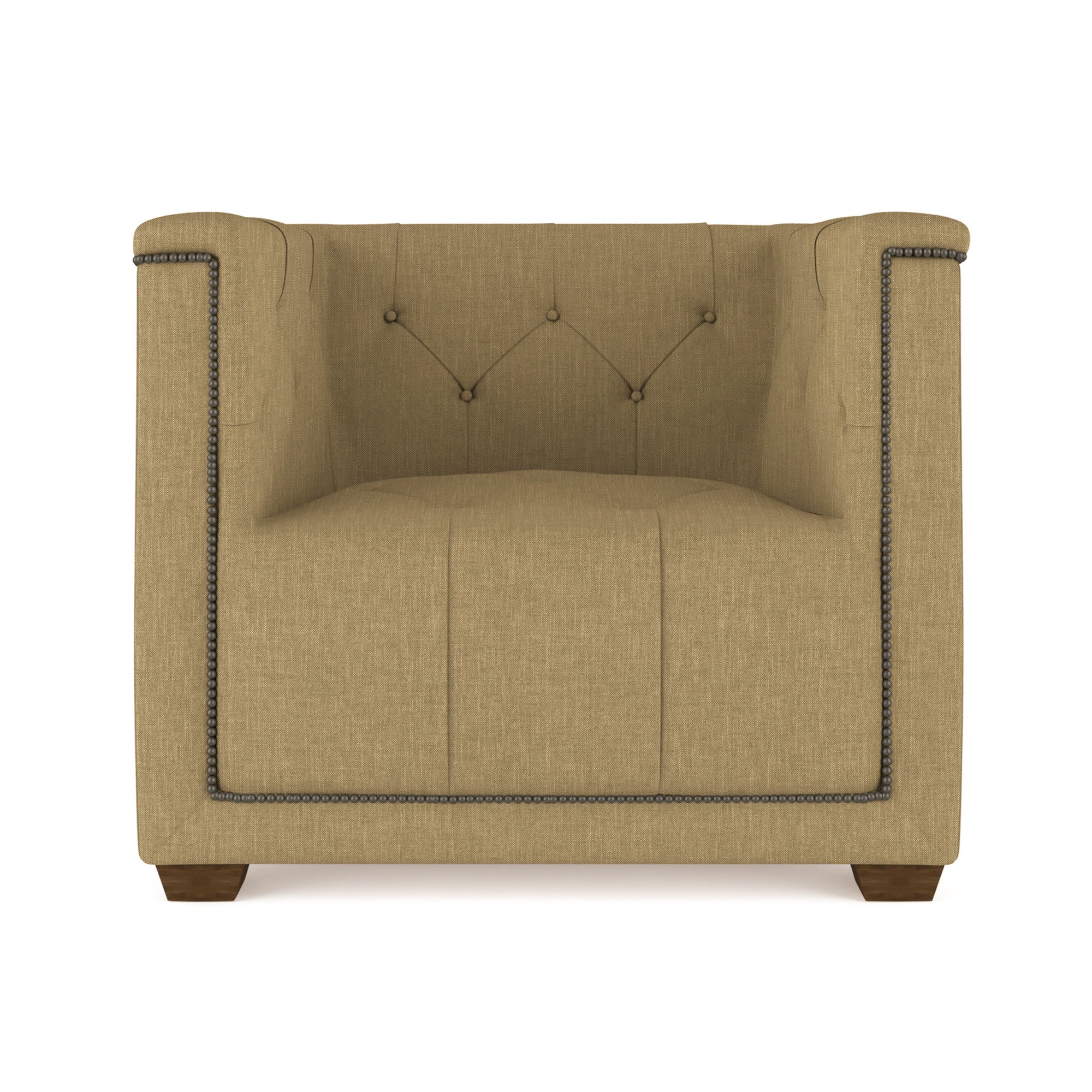 Hudson Chair - Marzipan Box Weave Linen