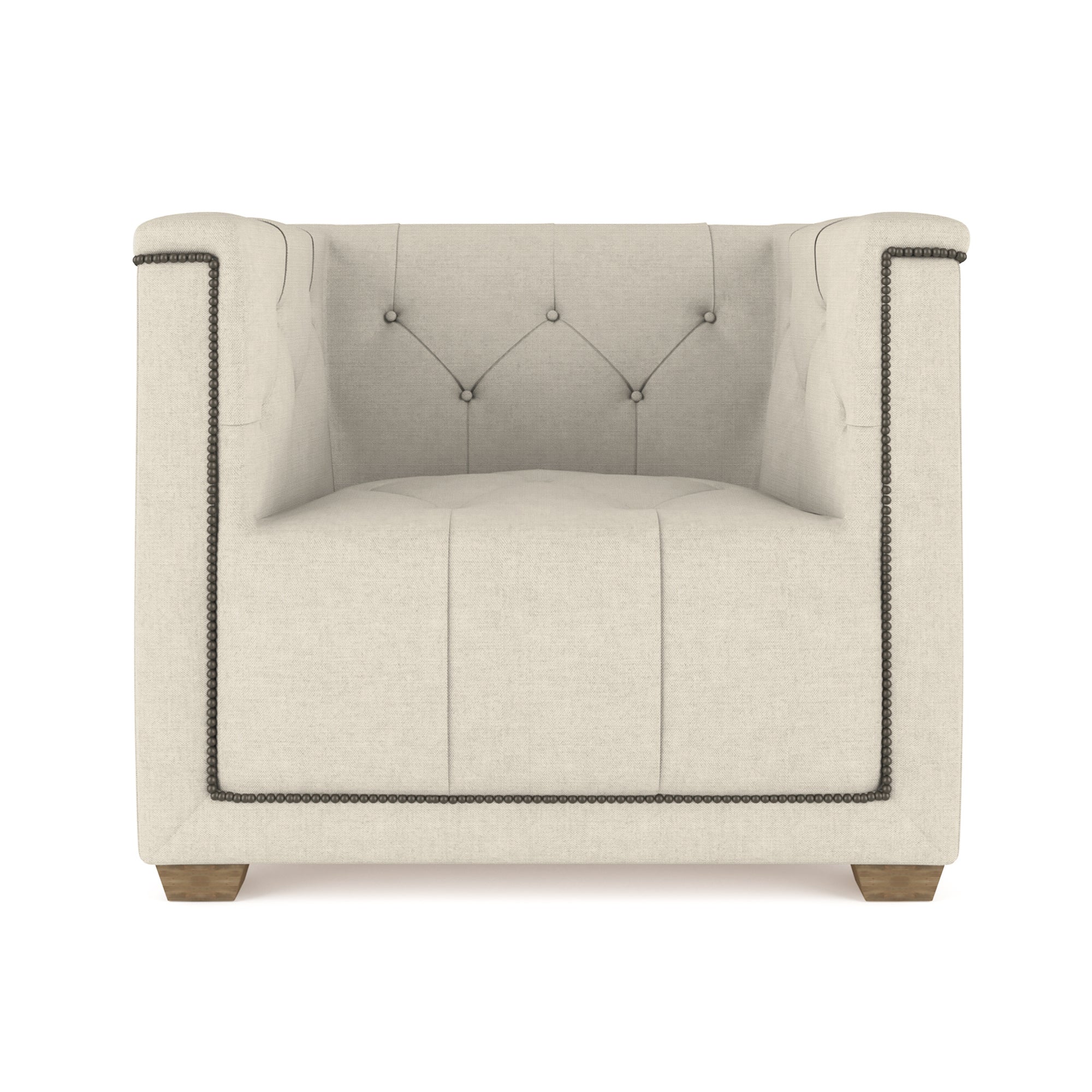 Hudson Chair - Oyster Box Weave Linen