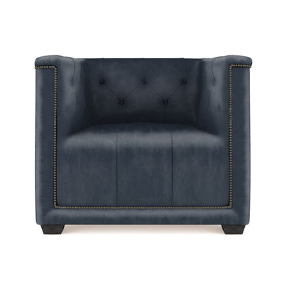 Hudson Chair - Blue Print Vintage Leather