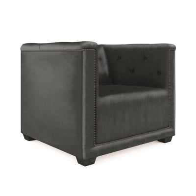Hudson Chair - Graphite Vintage Leather