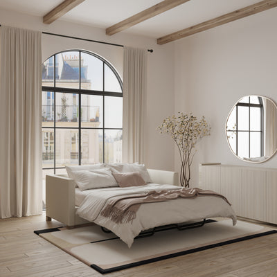 Madison Sleeper Sofa - Oyster Crushed Velvet