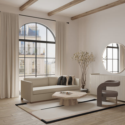 Madison Sleeper Sofa - Oyster Crushed Velvet