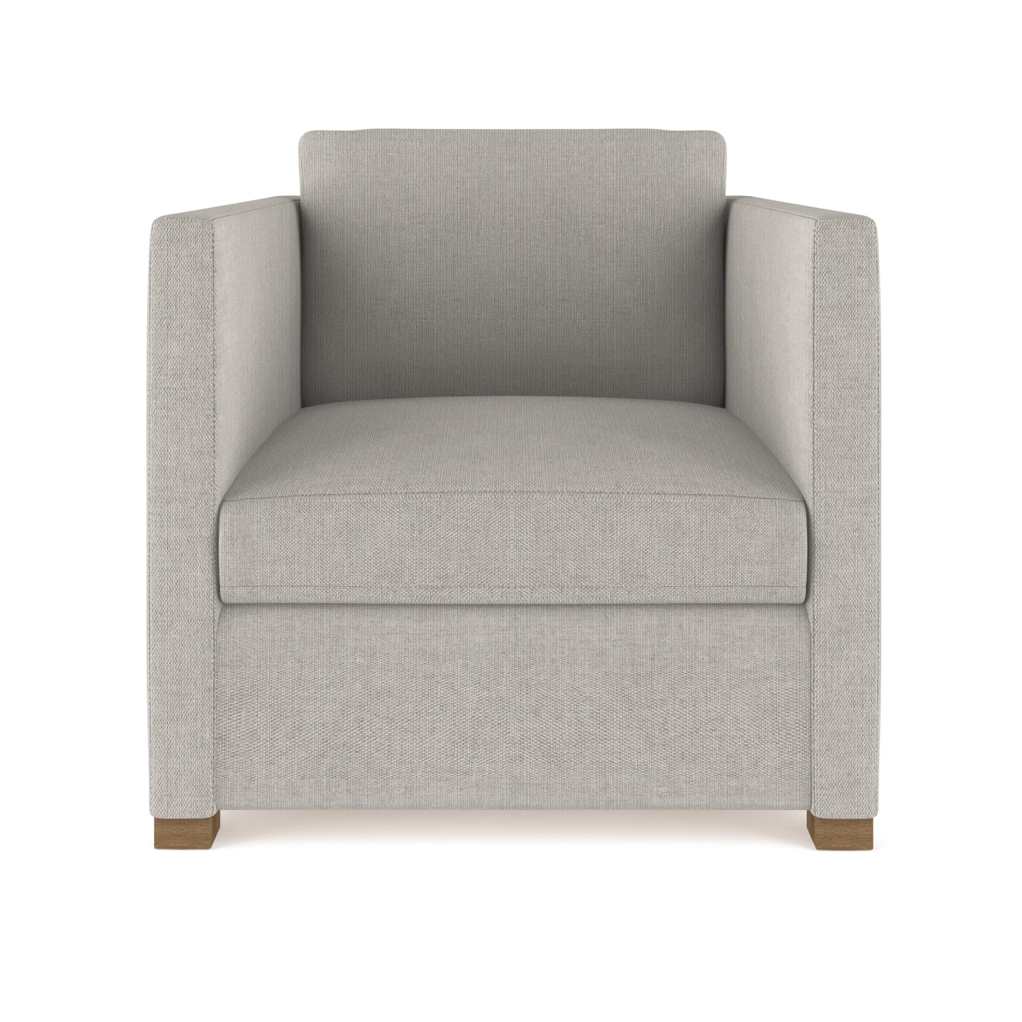 Madison Chair - Silver Streak Box Weave Linen